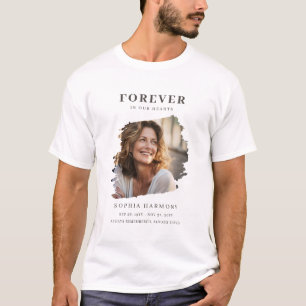 Camiseta Celebração Simples de Vida com Foto Funeral