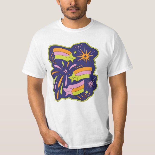 Camiseta Celebração Whimsical Starburst (Frente)