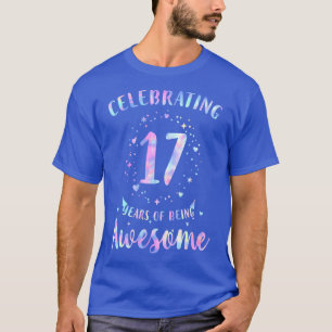 Camiseta Celebrando 17 Anos De Ser Incrível Tie Dye Colo