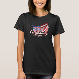 camiseta celebrando 250 anos de independência dos