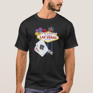 Camiseta celebrando a aniversário de 21 anos Las Vegas Shir