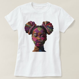 Camiseta Celebrando a Arte Colorida do Quilting