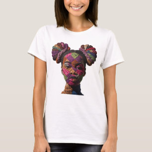 Camiseta Celebrando a Arte Colorida do Quilting