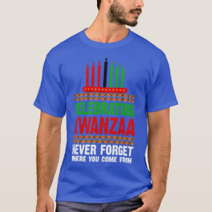 Camiseta Celebrando Kwanzaa Nunca Esquece