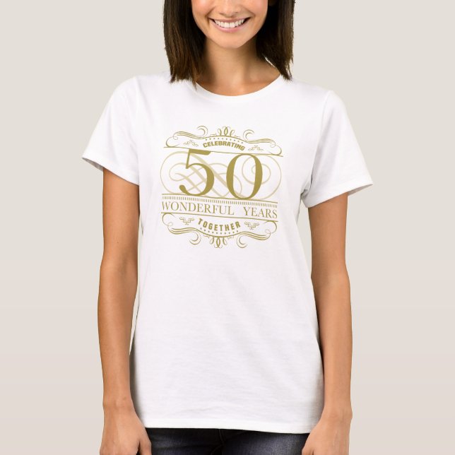 Camiseta Celebrando o 50º aniversário (Frente)