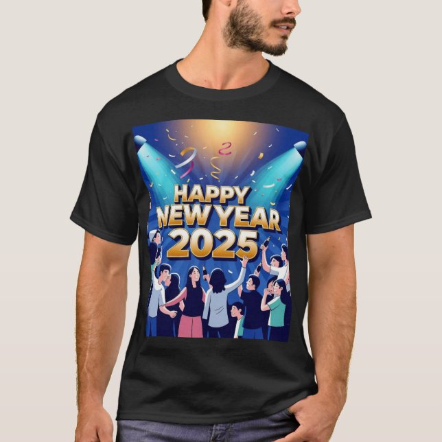 Camiseta Celebrando o Ano Novo Juntos (Frente)