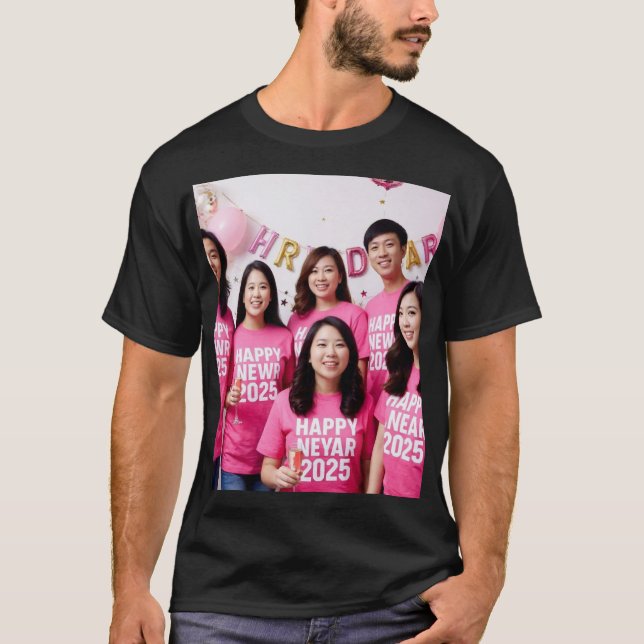 Camiseta Celebrando o Ano Novo Juntos (Frente)