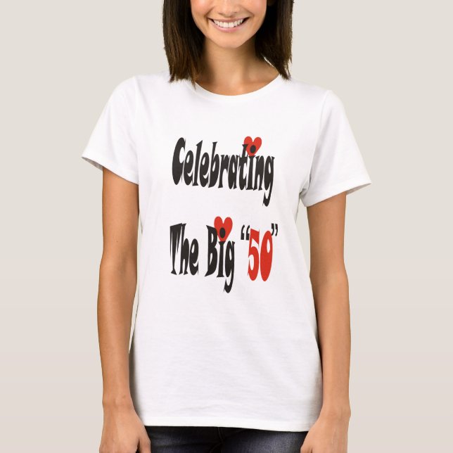 Camiseta Celebrando os 50 Grandes (Frente)