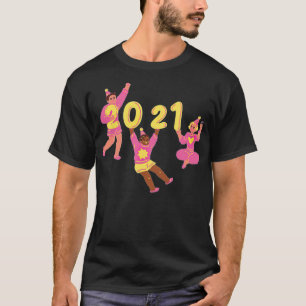 Camiseta Celebrantes do Ano Novo 2021 Melhor estagiário en
