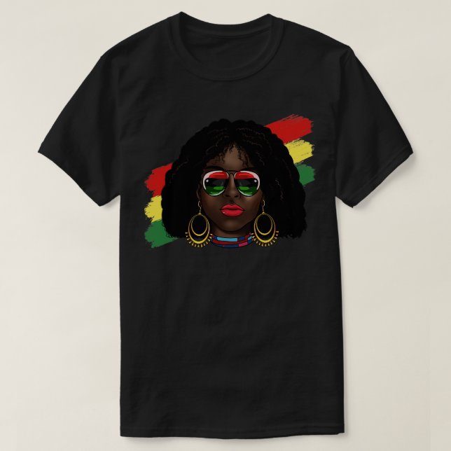 Camiseta Celebrar 18 de junho de 1865 Liberdade Afro-Americ (Frente do Design)