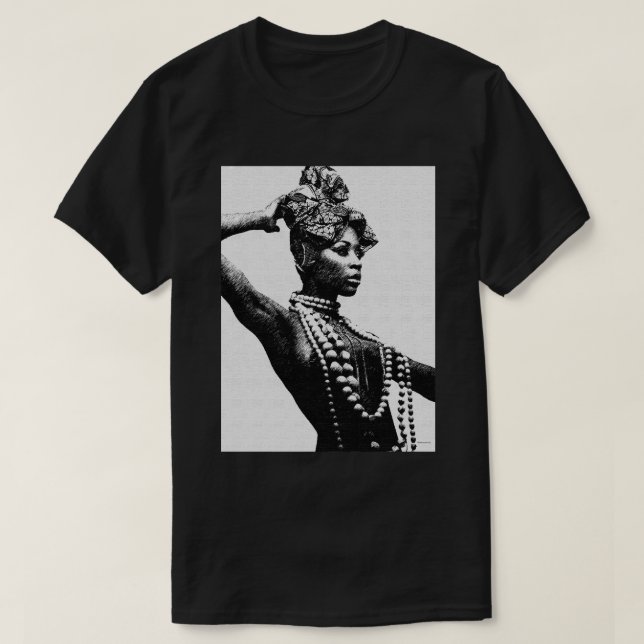 Camiseta Celebrar a Beleza e o Espírito da Cultura Africana (Frente do Design)