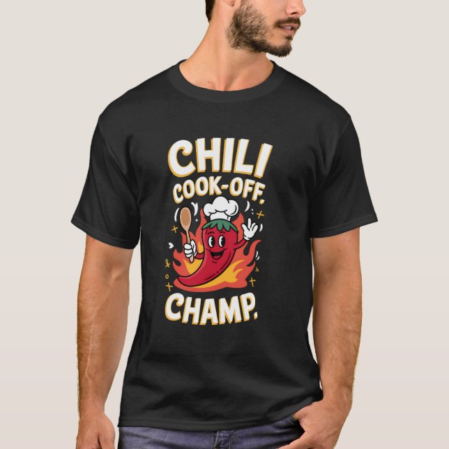 Camiseta Celebrar a Comida picante vitoriosa do campeão chi (Frente)