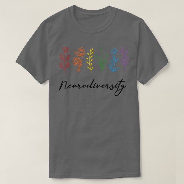Camiseta Celebrar a consciência sobre a diversidade no auti (Frente do Design)