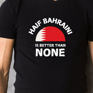 Camiseta Celebrar a Cultura da Bandeira do Bahrein