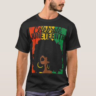 Camiseta Celebrar a Décima Junta de Mulheres Retro Africana