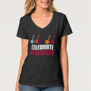 Camiseta Celebrar A Diversidade Para Os Jogadores De Banjo