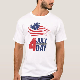 Camiseta Celebrar a Liberdade no Estilo: Patriótico 4 de ju