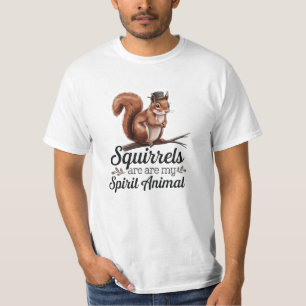 Camiseta Celebrar a Natureza com Arte Esquilo