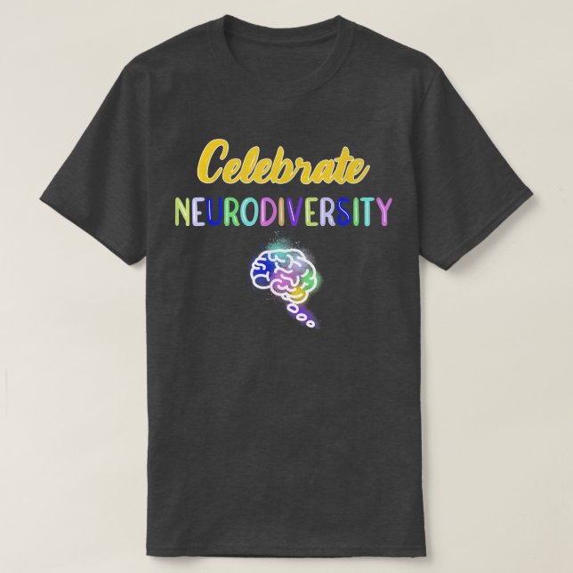 Camiseta Celebrar a Neurodiversidade (Frente do Design)
