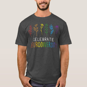Camiseta Celebrar a Neurodiversidade Saúde Mental Autismo A