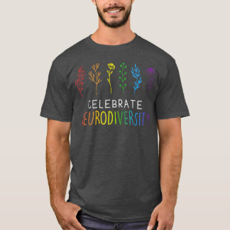 Camiseta Celebrar a Neurodiversidade Saúde Mental Autismo A