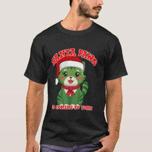 Camiseta Celebrar a temporada com o nosso bicho de estimaçã