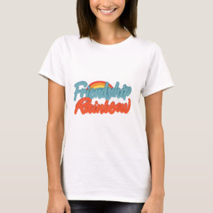 Camiseta Celebrar as Cores da Verdadeira Amizade" Rainnow.