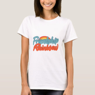 Camiseta Celebrar as Cores da Verdadeira Amizade" Rainnow.
