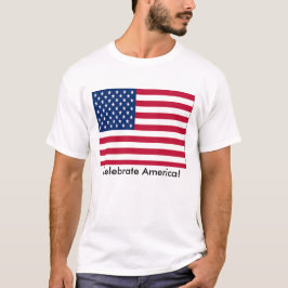 Camiseta Celebrar bandeira americana