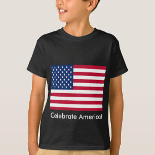 Camiseta Celebrar bandeira americana