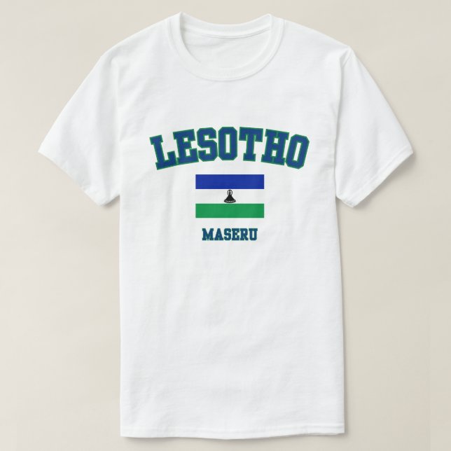 Camiseta Celebrar Basotho Pride Lesoto Flag T-Shirt (Frente do Design)