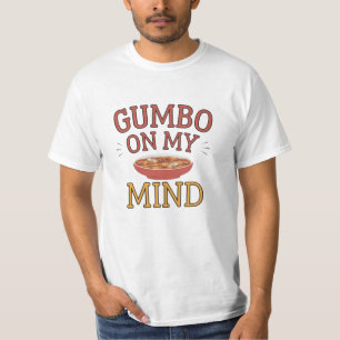 Camiseta Celebrar Cajun Cuisine com Designs Gumbo