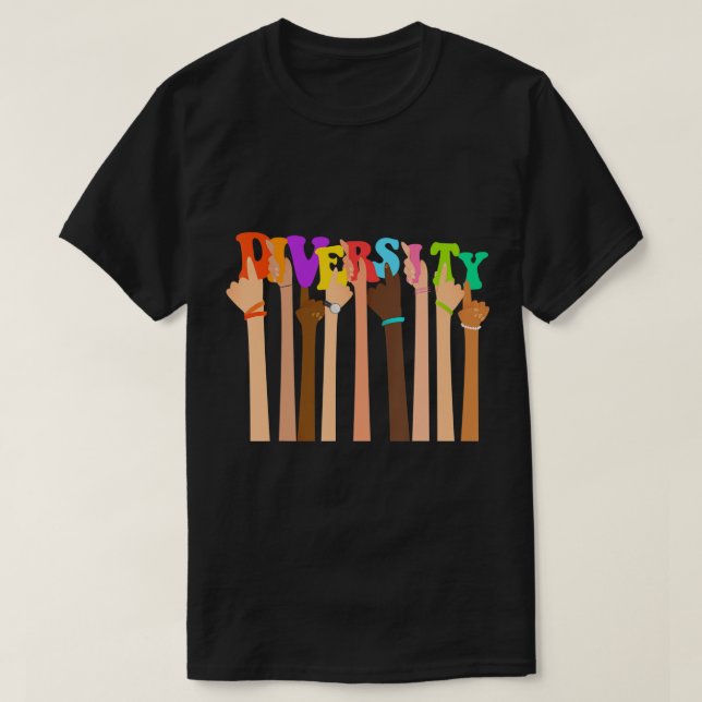 Camiseta Celebrar Diversidade bondade Paz Igualdade Amor H (Frente do Design)
