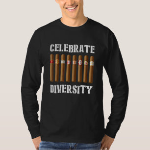 Camiseta Celebrar Diversidade Cigarros Cigarro Cubano Fuman