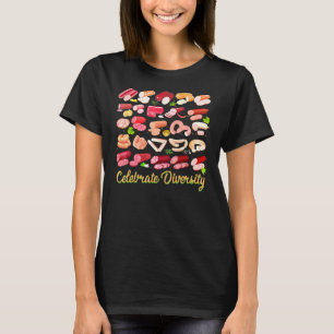 Camiseta Celebrar Diversity Salami Comida Sausa