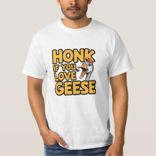 Camiseta Celebrar gansos com arte Whimsic