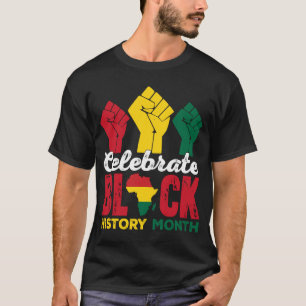 Camiseta Celebrar História Negra Mês do Orgulho Melanino Af