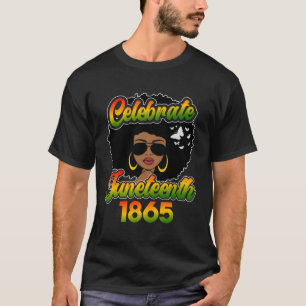 Camiseta Celebrar Junth Free-Ish Desde 1865 Ecipation Bl