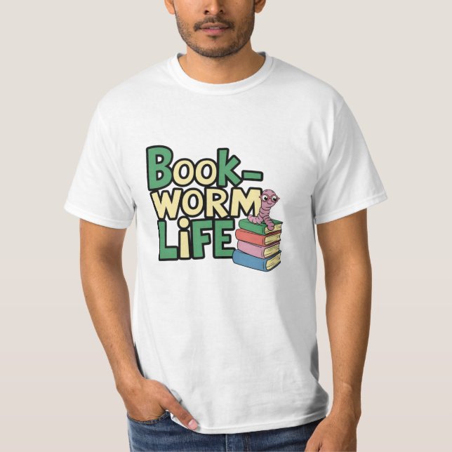 Camiseta Celebrar Leitura com Designs Encantadores do Livro (Frente)