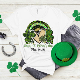 Camiseta Celebrar Luck & Love: Ruas personalizadas. Patrick
