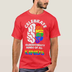 Camiseta Celebrar Mentes de Todos os Tipos de Autismo à Neu