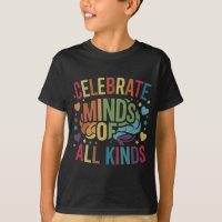 🧠 Celebrar Mentes de Todos os Tipos de Camiseta-T