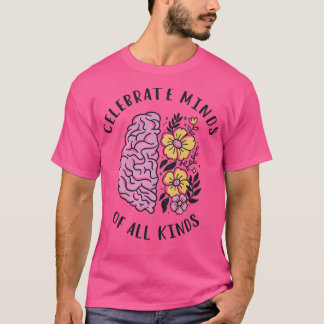 Camiseta Celebrar Mentes De Todos Os Tipos III
