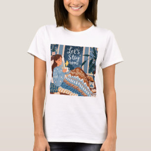 Camiseta Celebrar noites confortáveis cobertor de malha