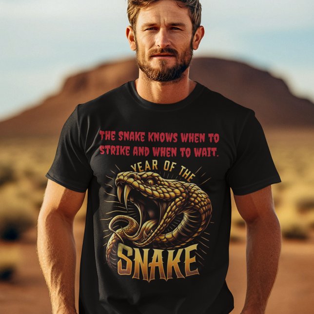 Camiseta Celebrar o Ano da Cobra em cores vibrantes (Criador carregado)