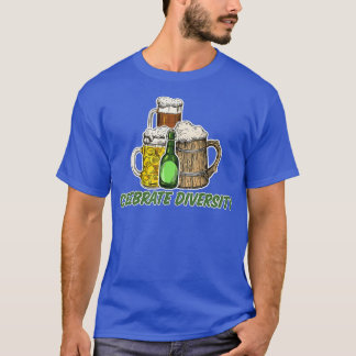 Camiseta Celebrar O Bebendo De Cerveja Do Artesanato De Div