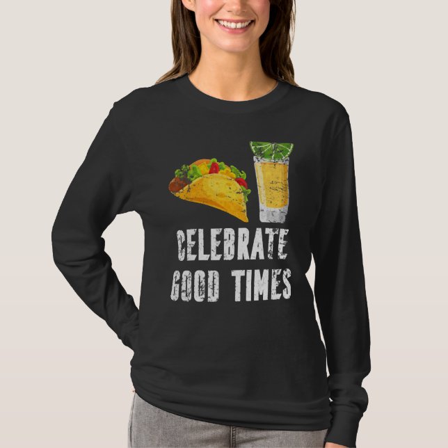 Camiseta Celebrar o Bom Dia Cinco de Mayo, que se aproxima  (Frente)