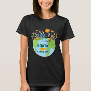 Camiseta Celebrar o Dia da Terra todos os dias - Dia da Ter