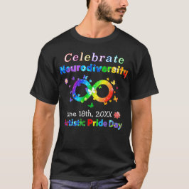 Camiseta Celebrar o Dia do Orgulho Autista da Neurodiversid