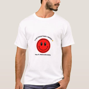 Camiseta Celebrar o Dia Nacional do Sorriso 31 de maio